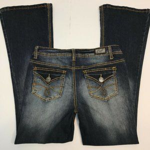 Earl Jeans Distressed Flare stretch- AWESOME SZ 27